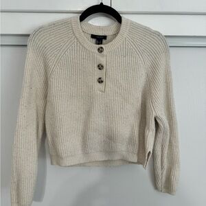 Cream Buttoned Sweater